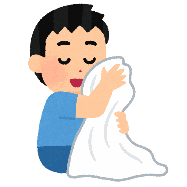 赤ちゃんが寝るときにタオルを噛むのはなぜ？1歳の息子がよだれかけをかじりながら眠るようになりました